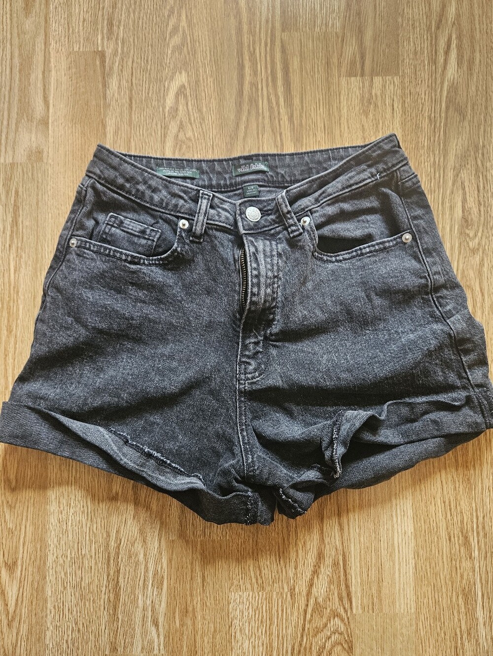 wild fable Super High-Rise Rolled Cuff Shorts